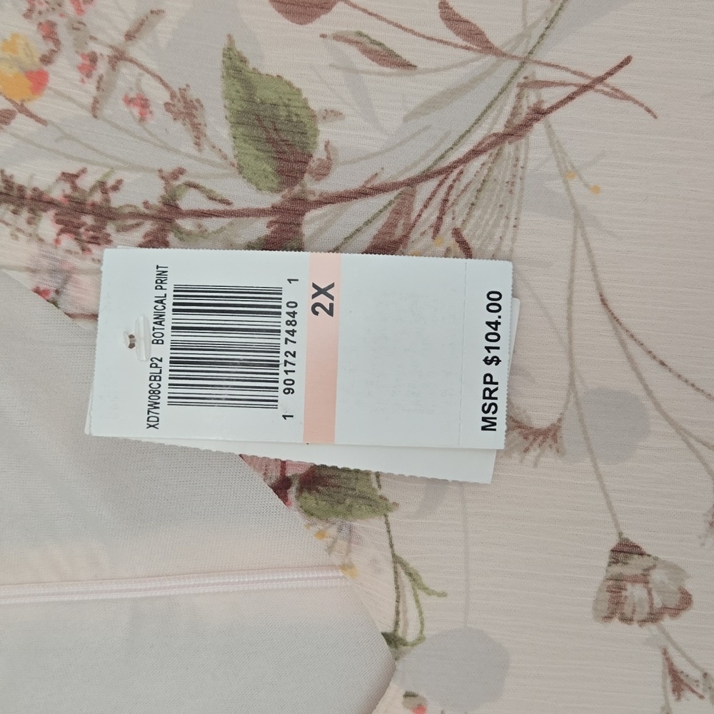 NWT Floral Dress - Collection By Bobeau - Picture 8 of 10